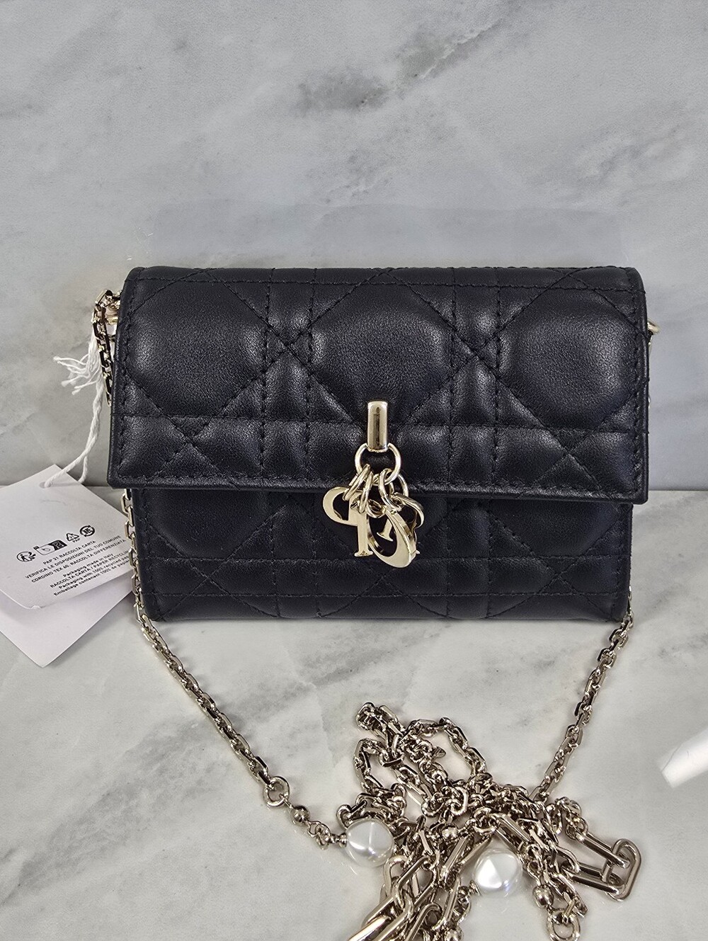 Dior My Dior Black Quilted Mini Leather Chain Bag - Picture 2 of 15